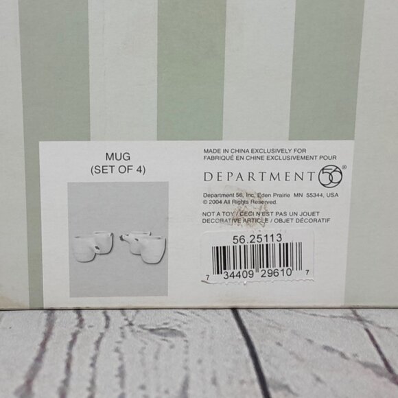 Department Dept 56 French Hen Mug Set Of 4 Country Kitchen Farmhouse 2004 - Picture 16 of 16